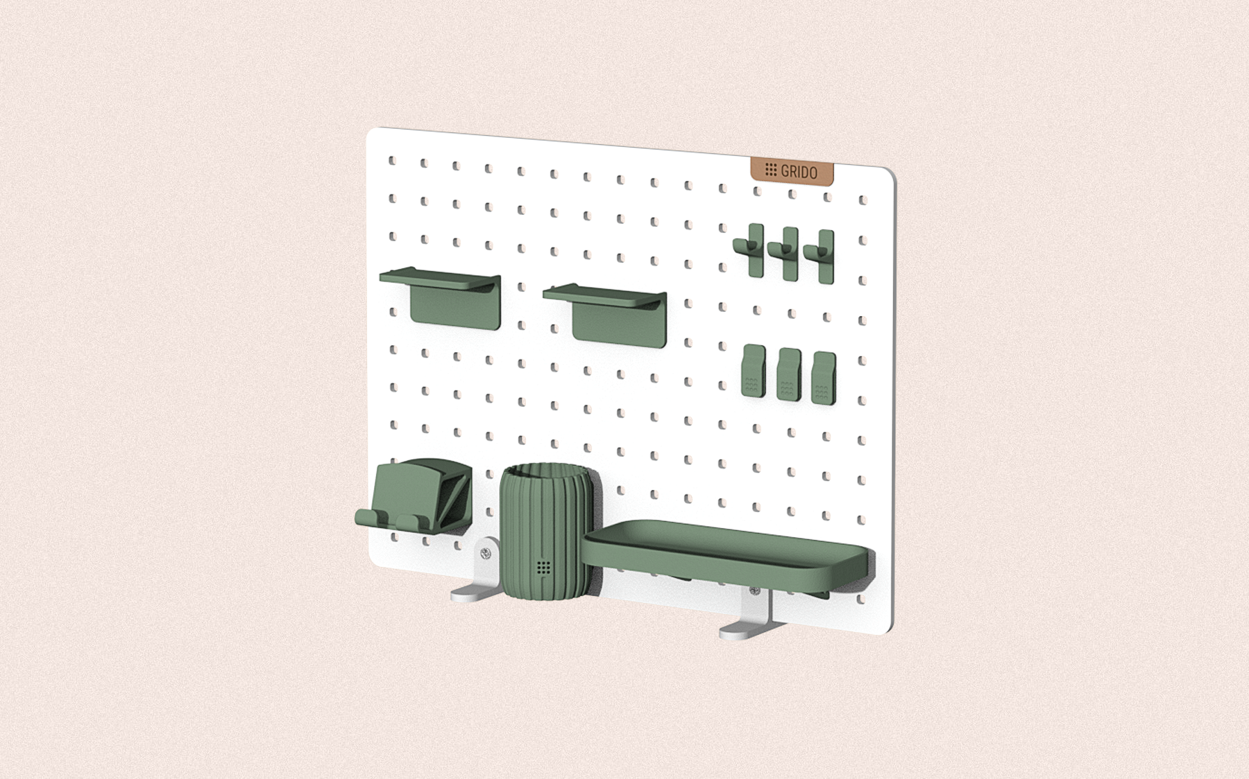 Grido Mini Pegboard Pro Kit – Full Desk Utility
